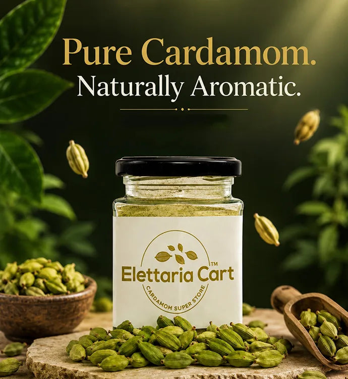 Fresh and high-quality green cardamom