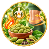 Cardamom pods supporting healthy metabolism